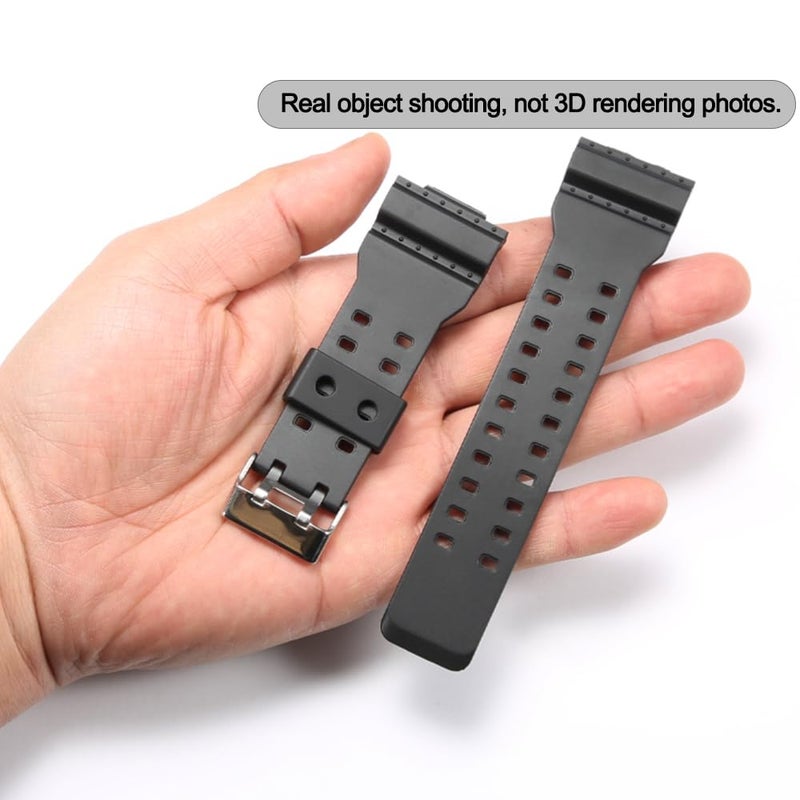 MCXGL 16mm Resin Strap Replacement for G-Shock ga110 ga100 ga120 gd100 g8900 Men's Rubber Watch Band - Image 5